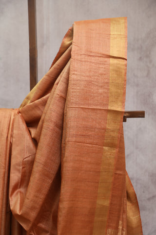 Copper Tussar Silk Saree - SRCTSS771