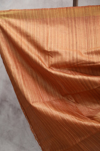 Copper Tussar Silk Saree - SRCTSS771