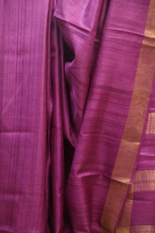 Purple Tussar Silk Saree - SRPTSS770