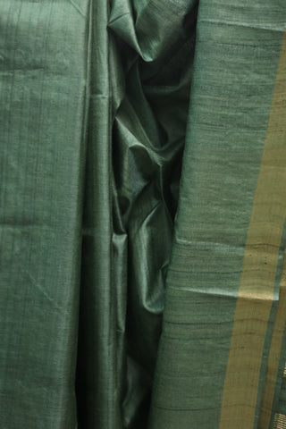 Green Tussar Silk Saree - SRGTSS768