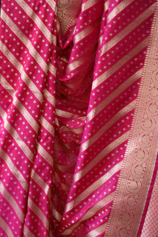 Rani Pink Banarasi Silk Saree-SRRPBSS522