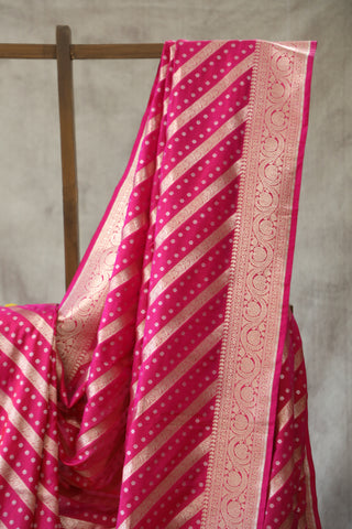 Rani Pink Banarasi Silk Saree-SRRPBSS522