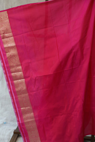 Rani Pink Banarasi Silk Saree-SRRPBSS522