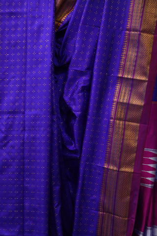 Purple Silk Ilkal Saree - SRPSIS107