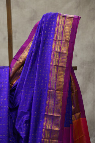 Purple Silk Ilkal Saree - SRPSIS107