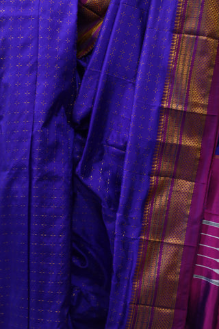 Purple Silk Ilkal Saree - SRPSIS108