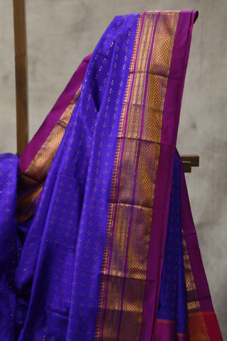 Purple Silk Ilkal Saree - SRPSIS108