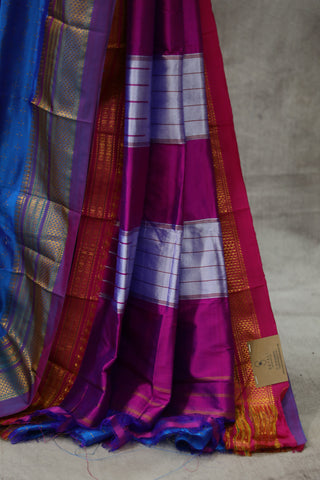 Blue Silk Ilkal Saree - SRBSIS104