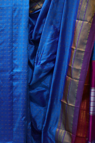 Blue Silk Ilkal Saree - SRBSIS104