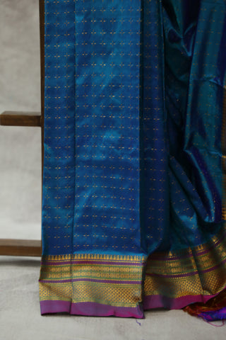 Blue Silk Ilkal Saree - SRBSIS105