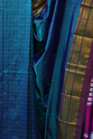 Blue Silk Ilkal Saree - SRBSIS105