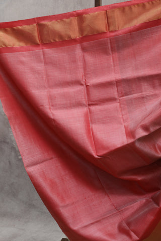 Cream Tussar Silk Saree - SRCTSS764