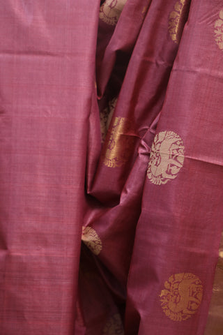 Peach Kosa Tussar Silk Saree - SRPKTSS777