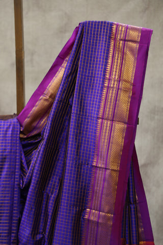 Purple Silk Ilkal Saree - SRPSIS109