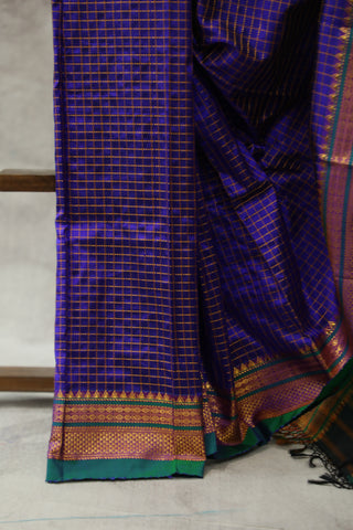 Purple Silk Ilkal Saree - SRPSIS110