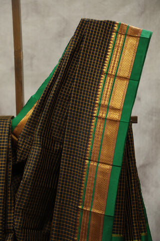 Brown Silk Ilkal Saree - SRBSIS112