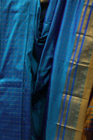 Blue Silk Ilkal Saree - SRBSIS106