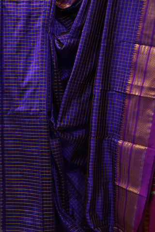 Purple Silk Ilkal Saree - SRPSIS111