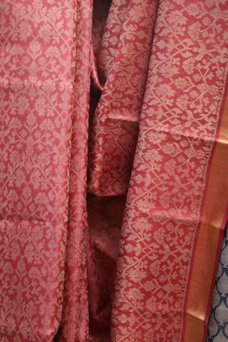 Pink Tussar Silk Saree - SRPTSS757