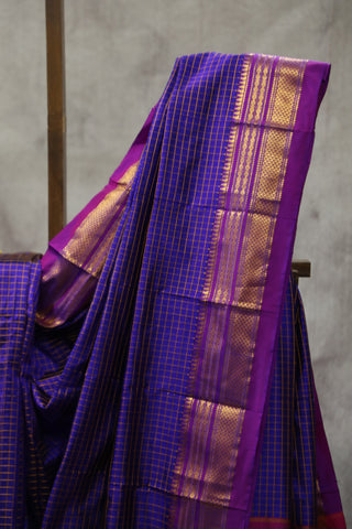 Purple Silk Ilkal Saree - SRPSIS111