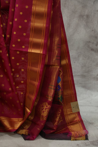 Pink Gadwal Silk Saree - SRPGSS395