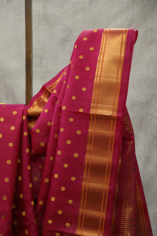 Pink Gadwal Silk Saree - SRPGSS395