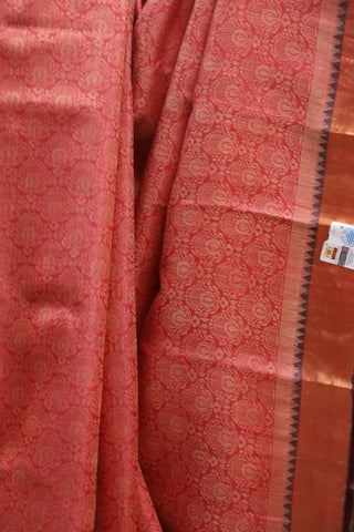 Pink Tussar Silk Saree - SRPTSS759