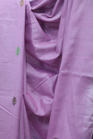 Pink Tissue Linen Jamdani Saree - SRPTLJS61