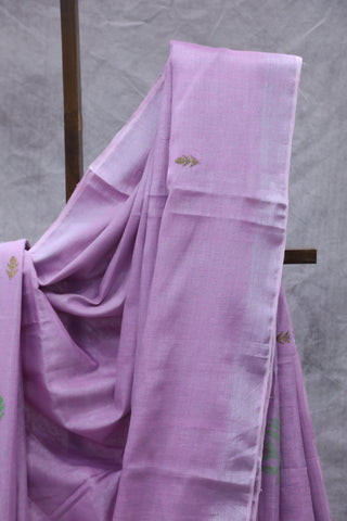 Pink Tissue Linen Jamdani Saree - SRPTLJS61