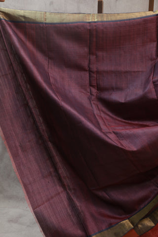 Pink Tussar Silk Saree - SRPTSS759