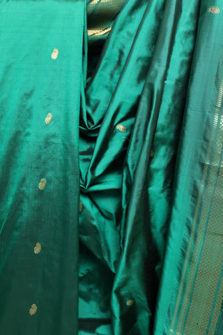 Green Silk Paithani Saree-SRGSPS217