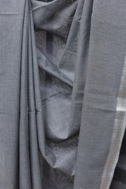 Black Maheshwari Saree - SRBMS368