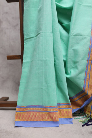 Light Green Cotton Ilkal Saree -SRGCIS327