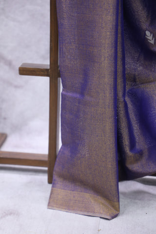 Purple Tissue Linen Jamdani Saree - SRPTLJS67