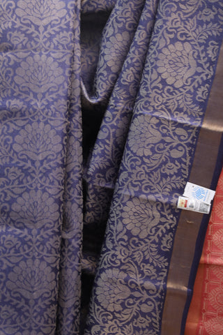 Blue Tussar Silk Saree - SRBTSS761