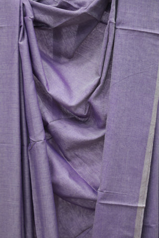 Purple Mulmul Cotton Saree-SRPMCS176