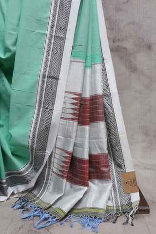 Light Green Cotton Ilkal Saree -SRLGCIS350