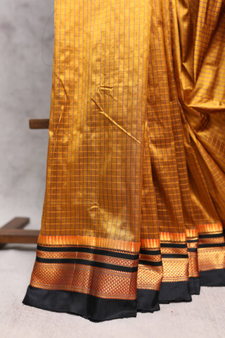 Gold Silk Ilkal Saree-SRGSIS74