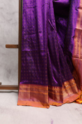 Purple Silk Ilkal Saree-SRPSIS77