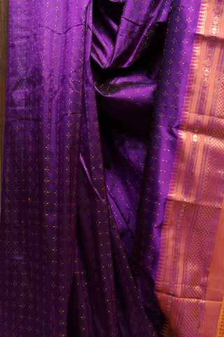 Purple Silk Ilkal Saree-SRPSIS77