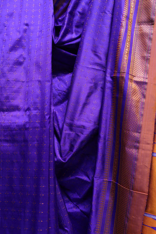 Blue Silk Ilkal Saree-SRBSIS78