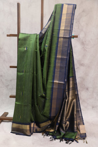 Mustard Yellow Raw Silk Saree - SRMYSS432