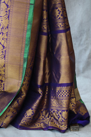 Pastel Purple Gadwal Silk Saree - SRPPGSS421