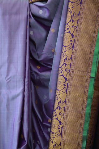 Pastel Purple Gadwal Silk Saree - SRPPGSS421