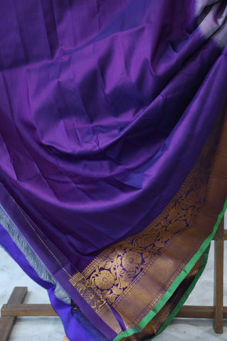 Pastel Purple Gadwal Silk Saree - SRPPGSS421