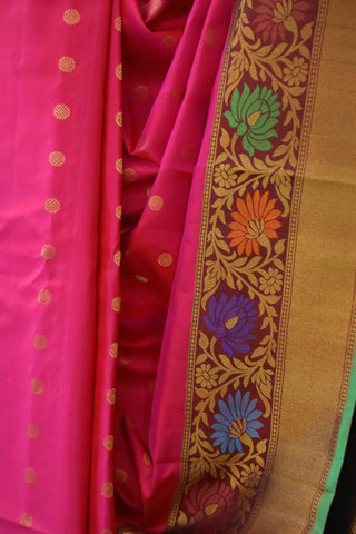 Pink Gadwal Silk Saree - SRPGSS422