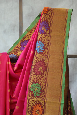 Pink Gadwal Silk Saree - SRPGSS422