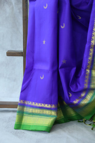 Blue Silk Ilkal Saree - SRBSIS115