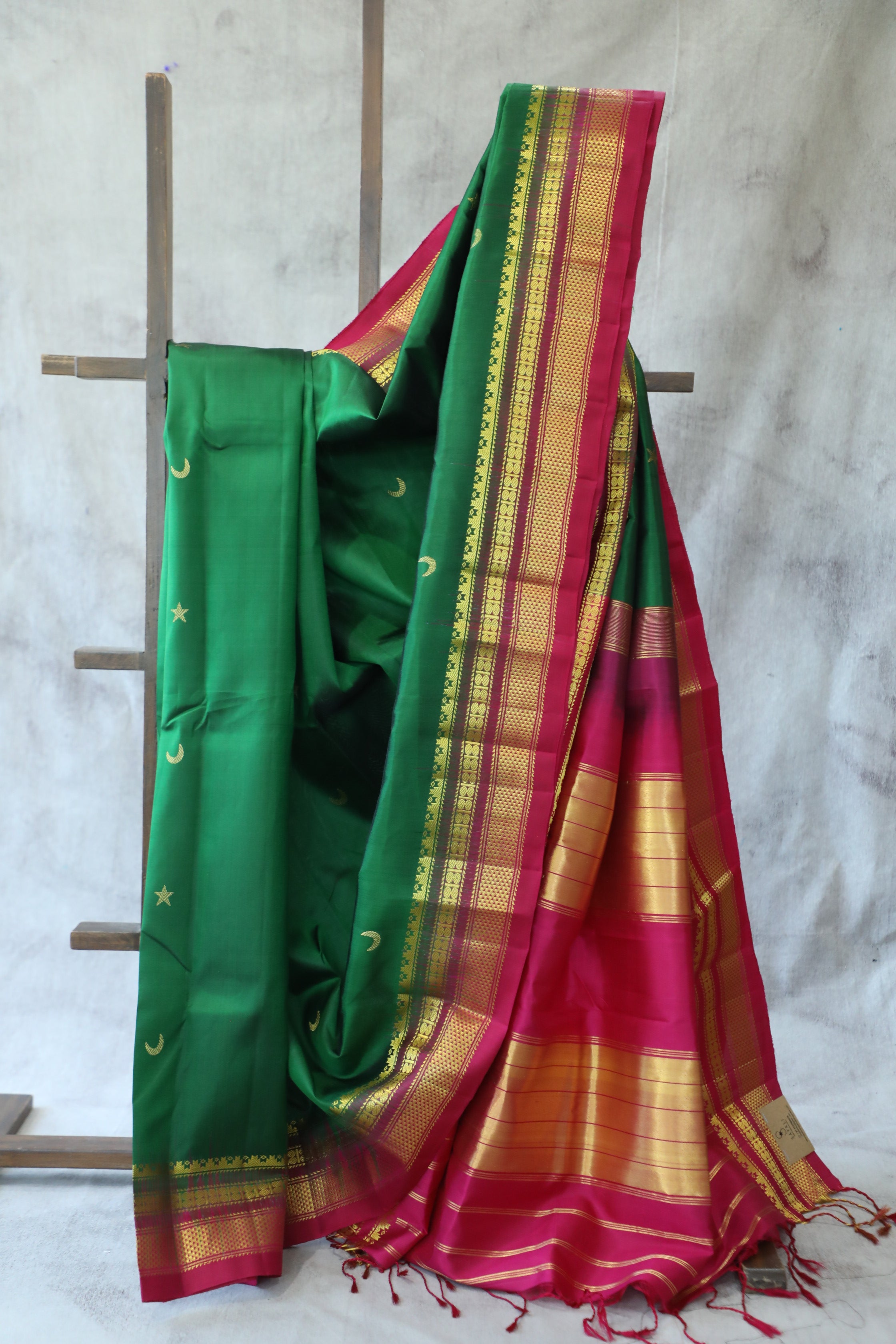 Green Silk Ilkal Saree - SRGSIS118