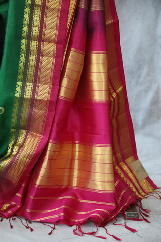 Green Silk Ilkal Saree - SRGSIS118